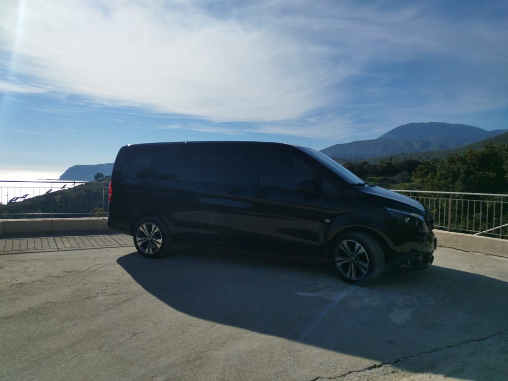Mercedes Mini Van on an island route