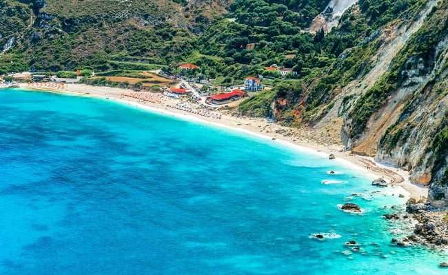Petani beach in Kefalonia