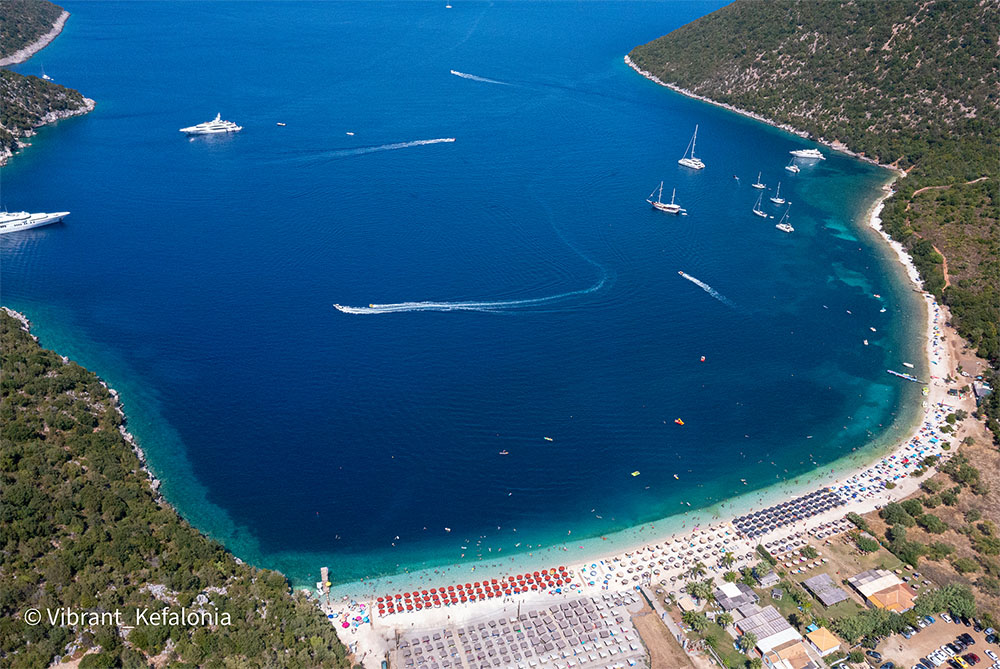Antisamos beach in Kefalonia