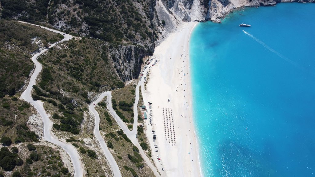 Myrtos beach in Kefalonia